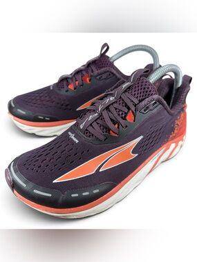 Altra Torin 4 Women's Size 6 Running Shoes Plum Orange Foot Shape